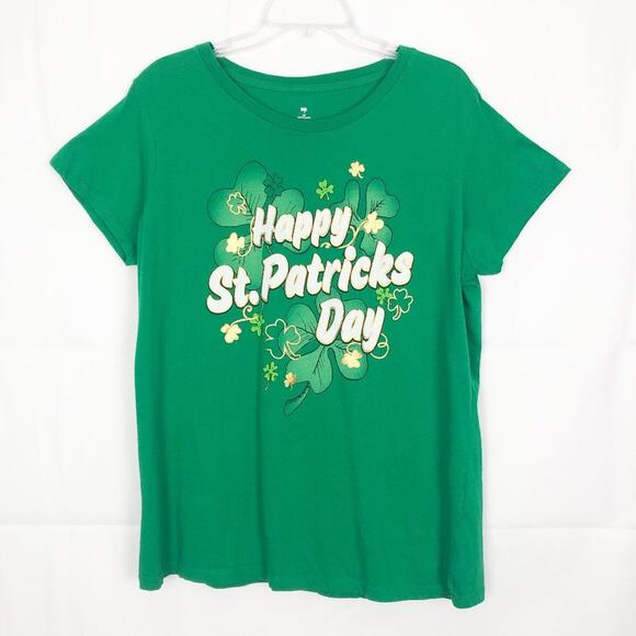 St. Patrick's Day 100% Cotton Short Sleeve Tee Size XL - Picture 1 of 13